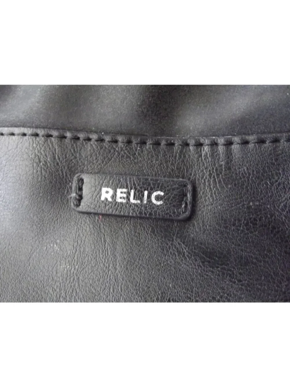 Relic by Fossil Shoulder Bag Black Leather Hobo Purse